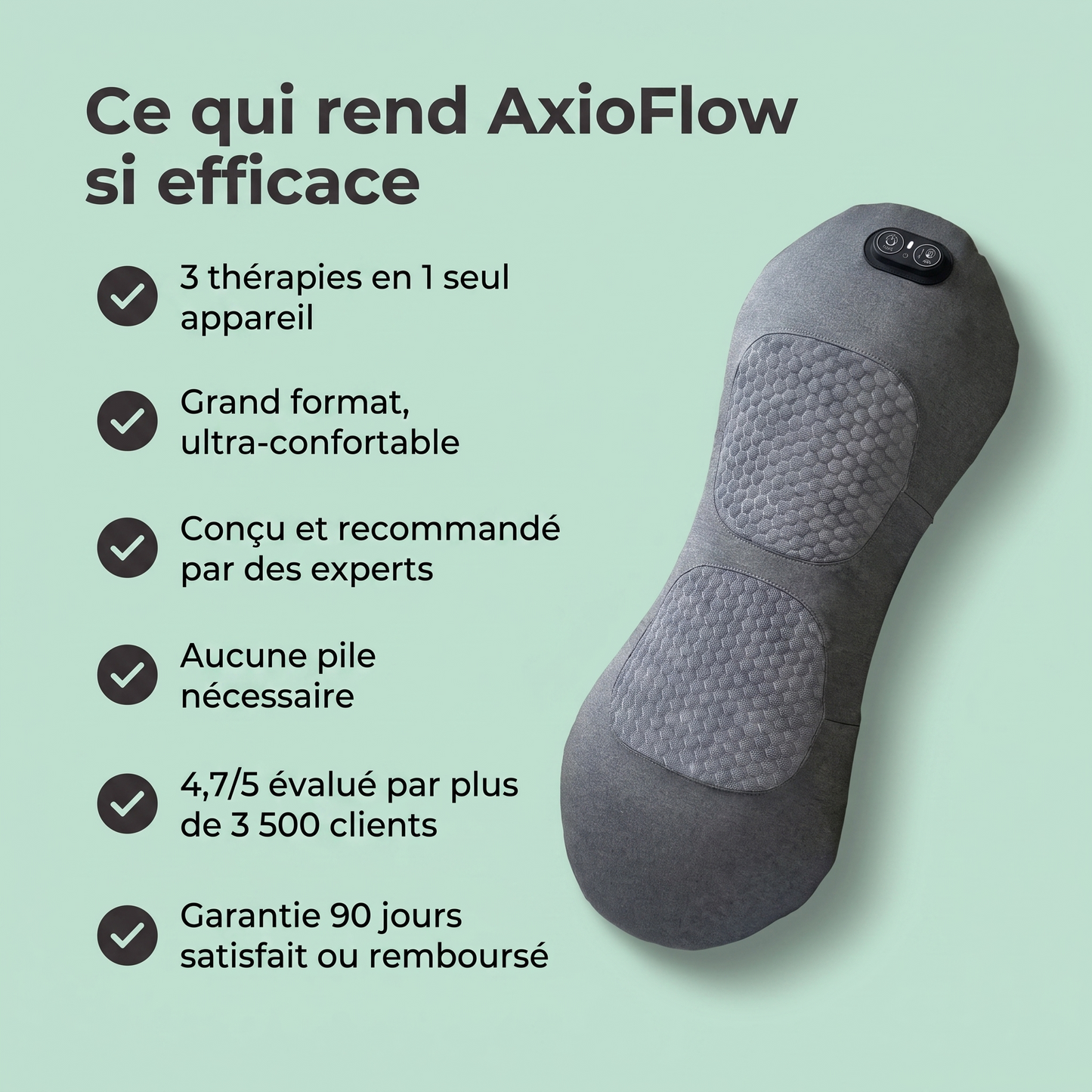 AxioFlow - appareil de massage profond 3 Zones