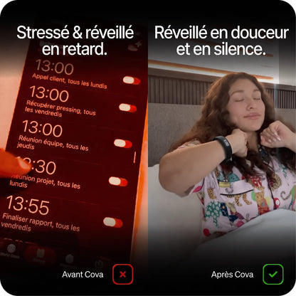 Cova Réveil Vibrant - Réveillez-vous en douceur, sans réveiller votre partenaire