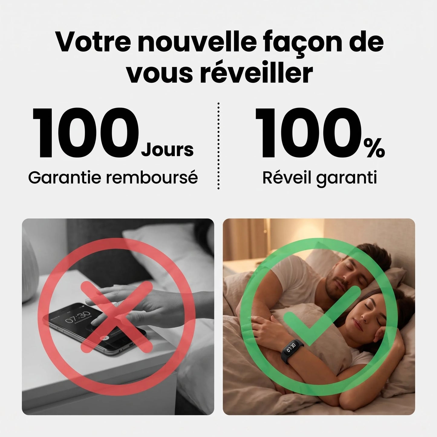 Cova Réveil Vibrant - Réveillez-vous en douceur, sans réveiller votre partenaire